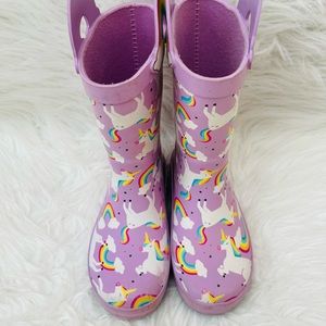 Unicorn rain boots for girls
